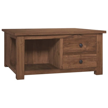 Tavolino da Salotto 68x68x33 cm in Legno Massello di Teak