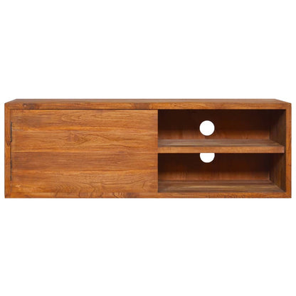 Mobile TV a Parete 90x30x30 cm in Legno Massello di Teak