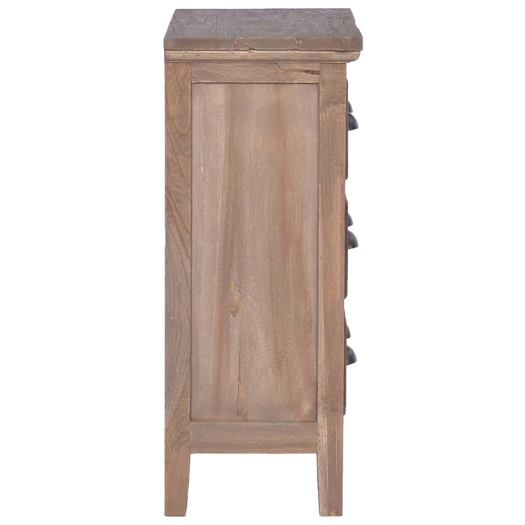 Credenza con 3 Cassetti 60x30x75 cm in Legno Massello di Teak