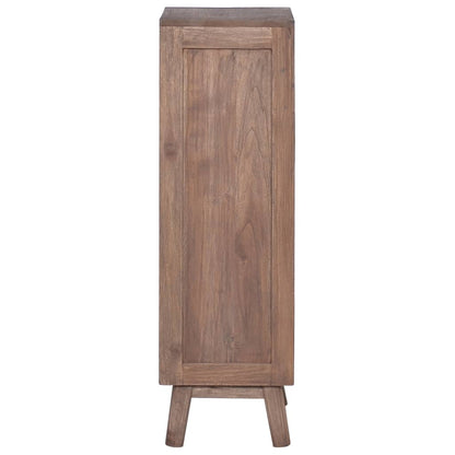 Credenza con 5 Cassetti 40x30x100 cm in Legno Massello di Teak