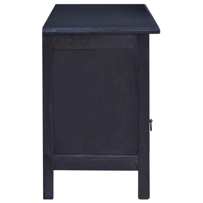 Mobile Porta TV Caffè Nero Chiaro 100x30x45 cm in Legno Mogano