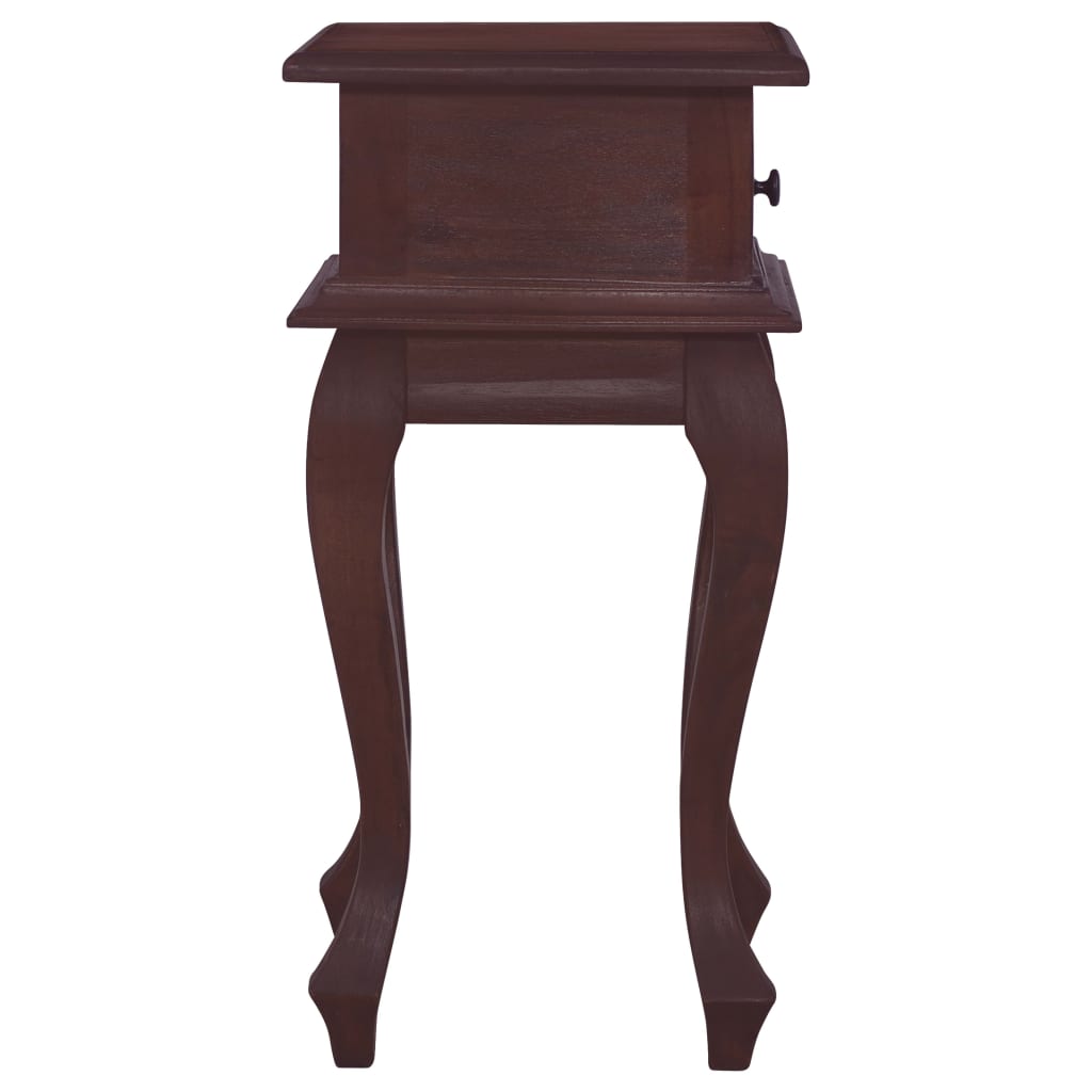 Comodino Marrone Classico 35x30x60 cm in Legno di Mogano