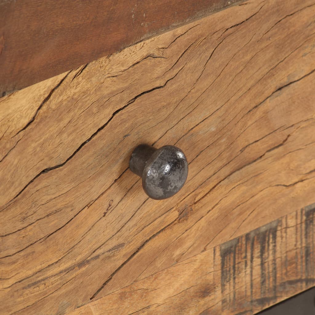 Tavolino da Salotto 100x50x45 cm in Legno Massello di Recupero