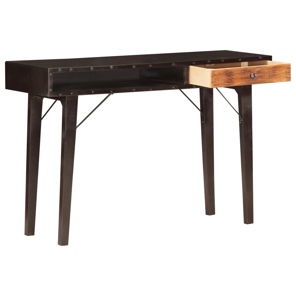 Tavolo Consolle 118x35x76 cm in Legno Massello di Recupero
