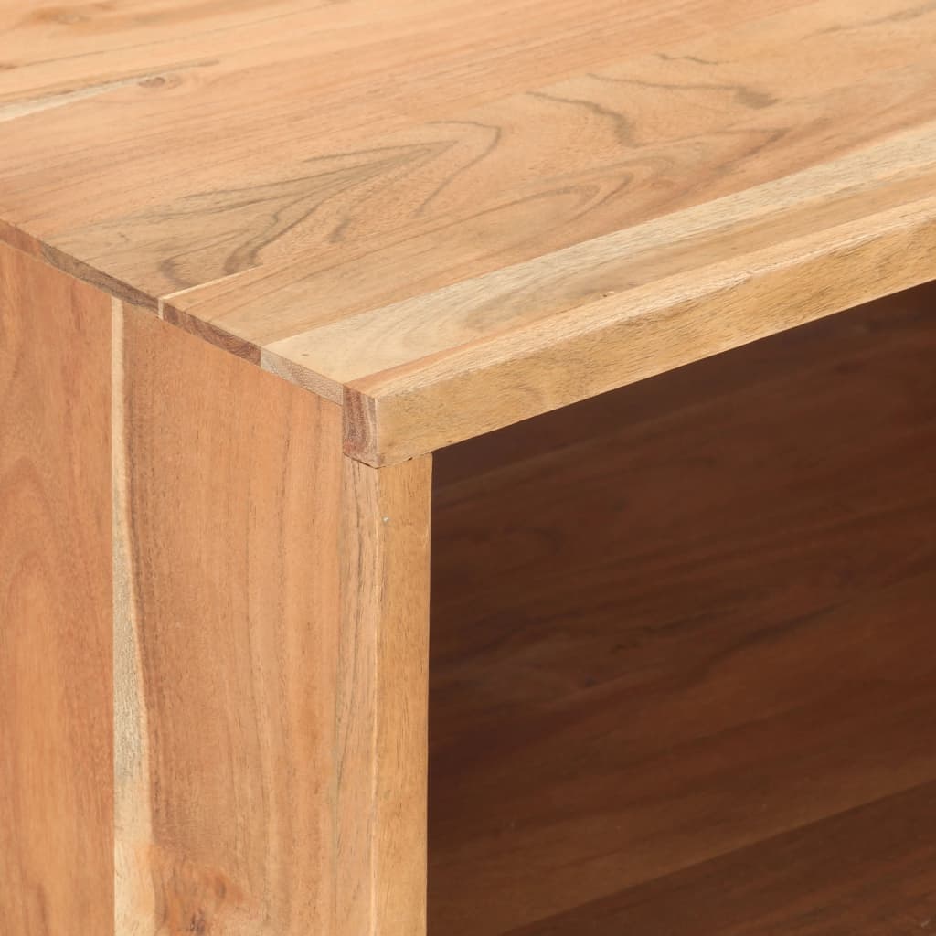 Tavolino da Salotto 100x50x45 cm in Legno Massello di Acacia