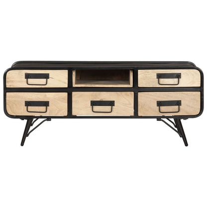 Tavolino da Salotto 100x50x40 cm in Legno Massello di Mango