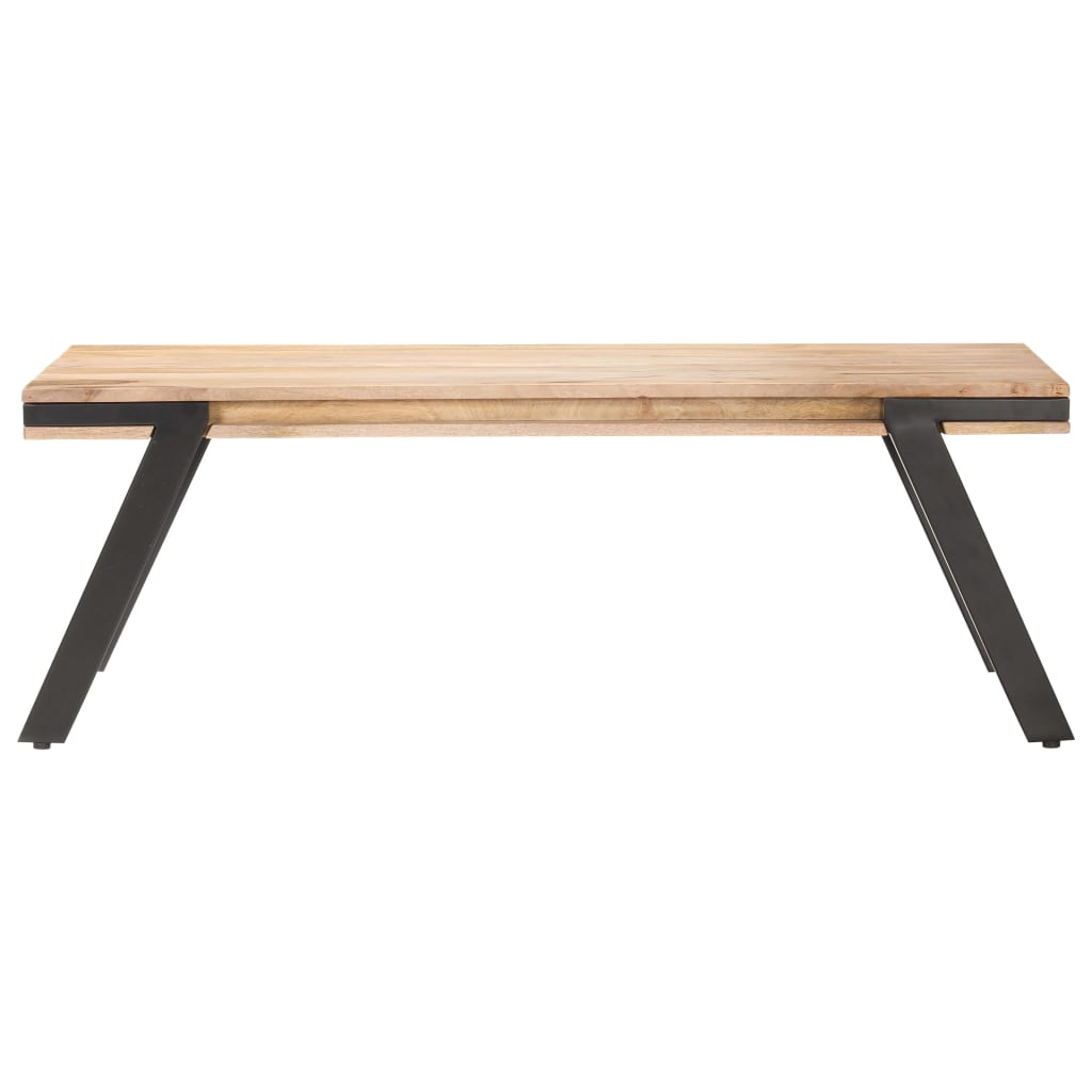 Tavolino da Salotto 114x65x40 cm in Legno Massello di Mango