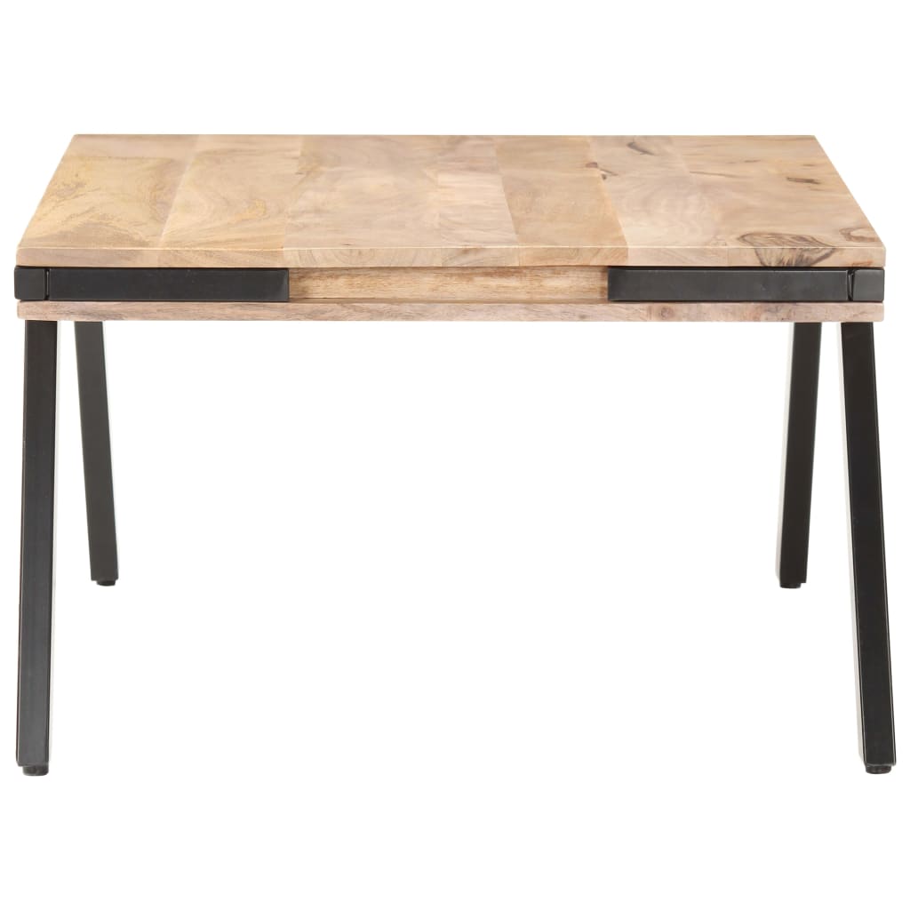 Tavolino da Salotto 114x65x40 cm in Legno Massello di Mango