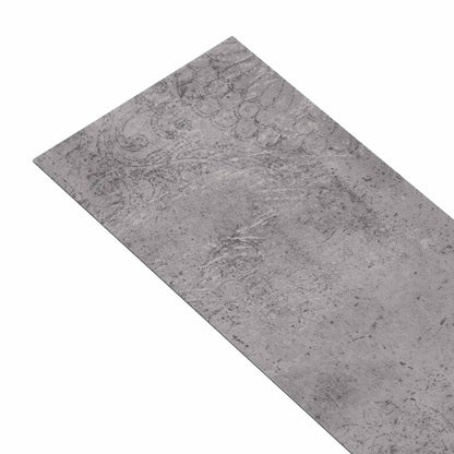Tavole per Pavimenti 36 pcs Marrone Cemento 5,02 mÂ² PVC