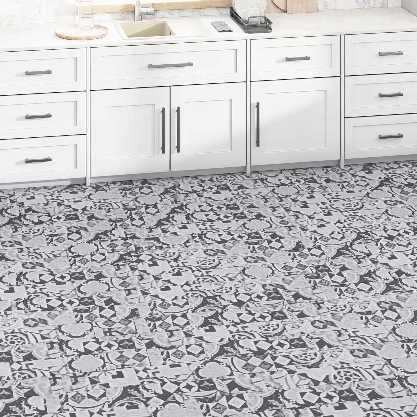 Tavole per Pavimenti 36 pcs Grigio 5,02 mÂ² PVC
