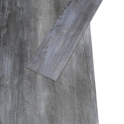 Listoni Pavimento PVC 5,02 m² 2 mm Autoadesivi Grigio Lucido