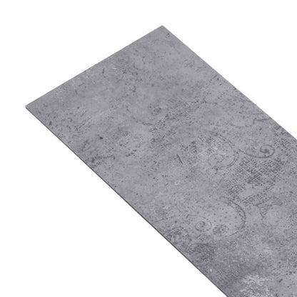 Listoni Pavimenti Non Autoadesivi PVC 5,26m² 2mm Grigio Cemento