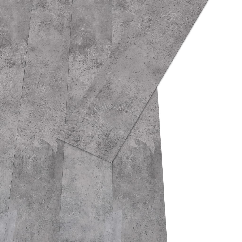 Listoni Pavimenti Non Autoadesivi 5,26m² 2mm Cemento Marrone