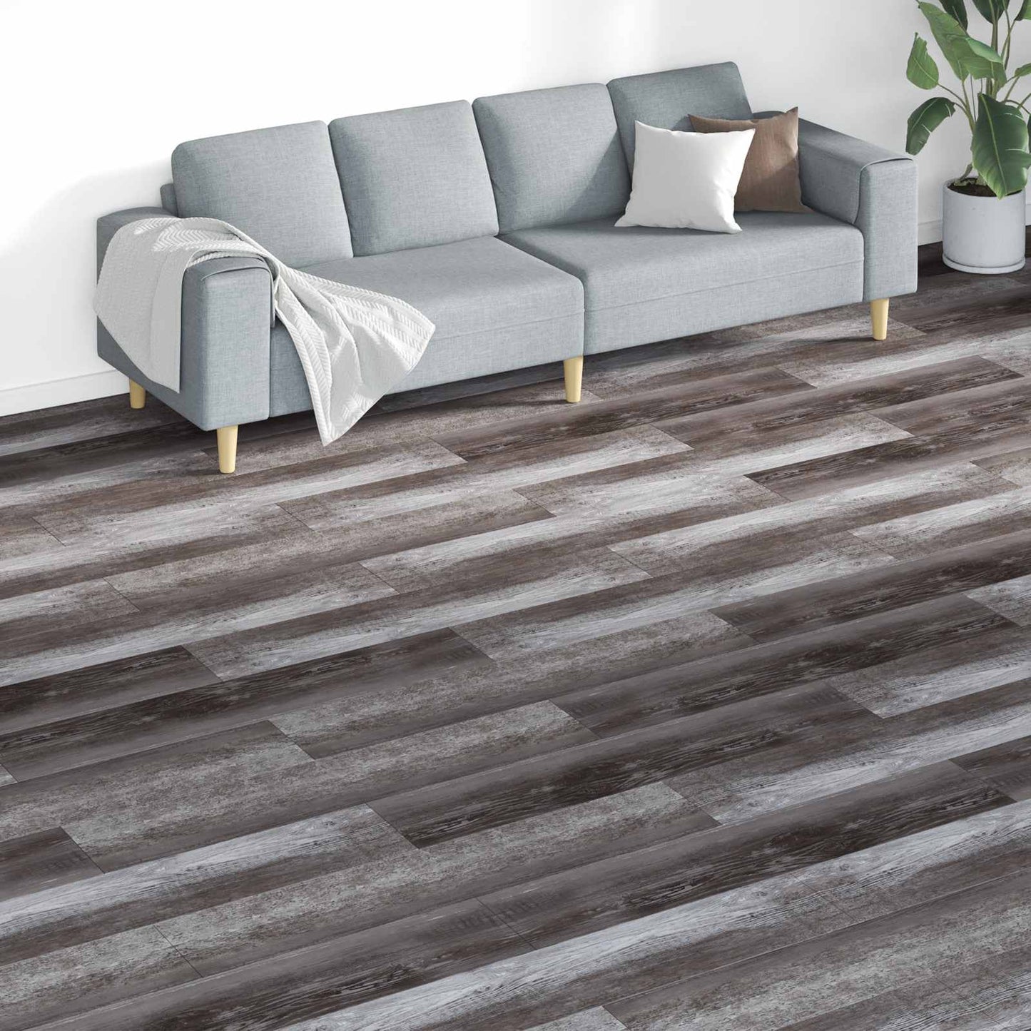 Tavole per Pavimenti 18 pcs Marrone 5,26 mÂ² PVC