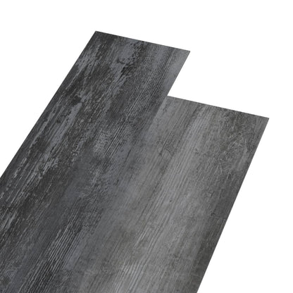 Listoni Pavimento in PVC 4,46 m² 3 mm Autodesivi Grigio Lucido