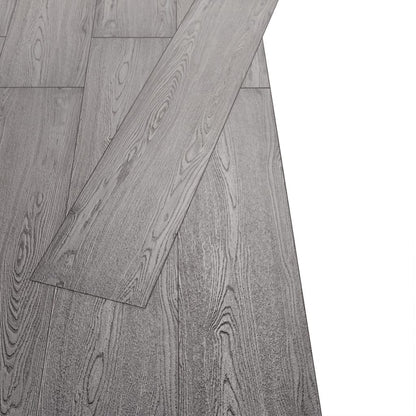 Listoni Pavimenti Non Autoadesivi PVC 4,46 m² 3mm Grigio Lucido