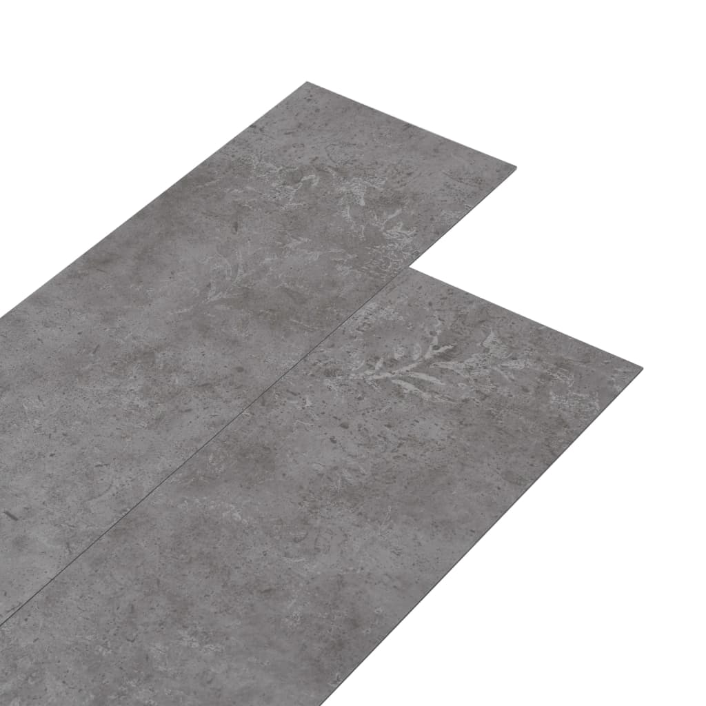 Listoni Pavimento PVC 5,02 m² 2 mm Autoadesivi Grigio Cemento