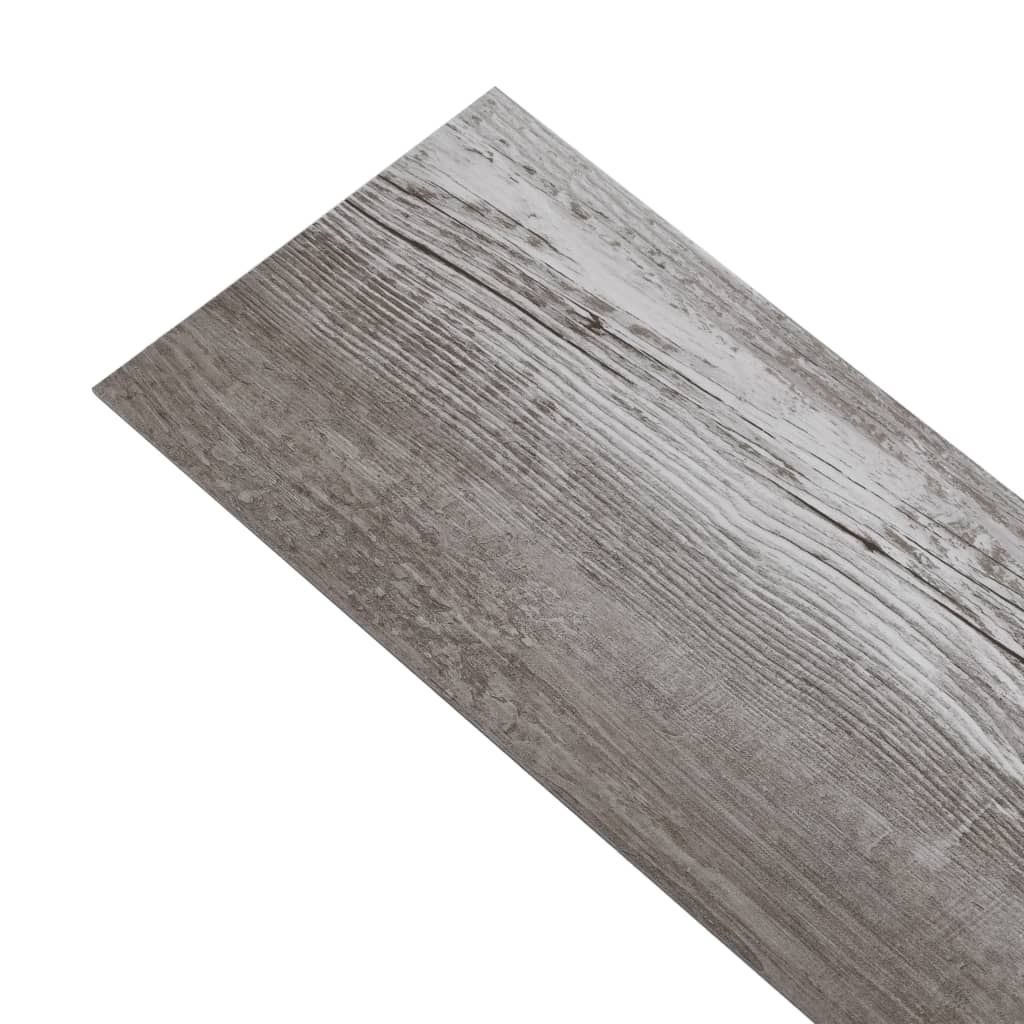 Listoni Pavimento in PVC 5,02 m² 2 mm Autoadesivi Legno Marrone