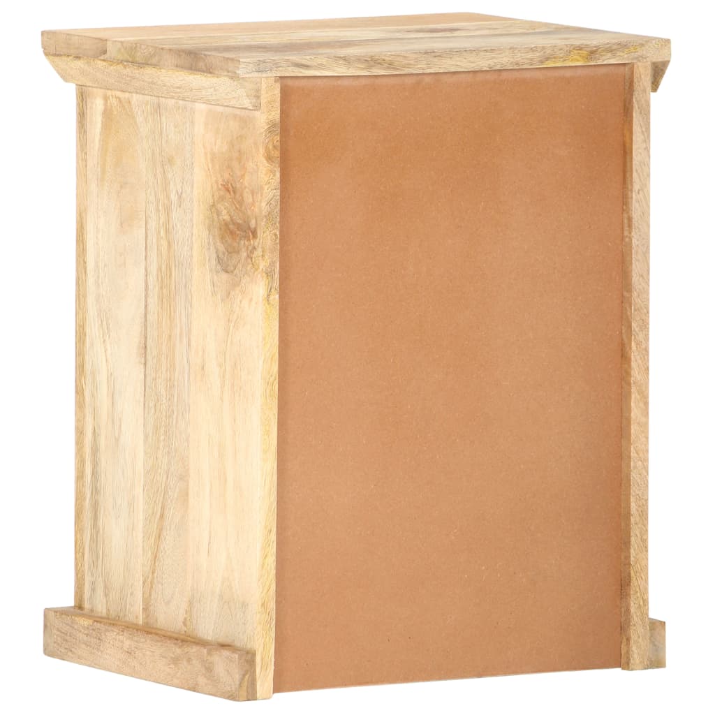 Comodino con Anta 40x30x50 cm Mango Massello