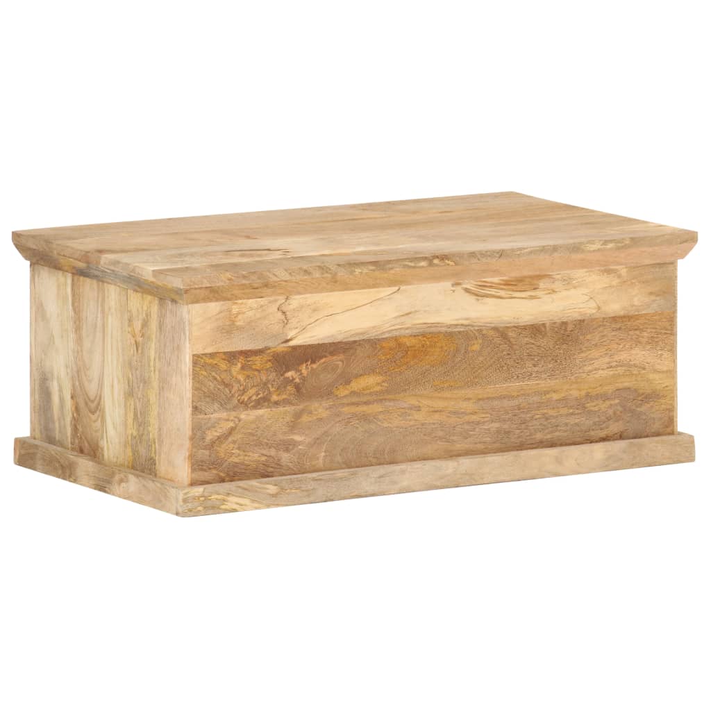 Tavolino da Salotto con Anta 90x50x35cm Legno Massello di Mango
