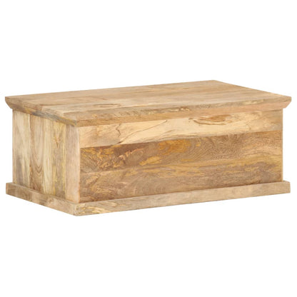Tavolino da Salotto con Anta 90x50x35cm Legno Massello di Mango