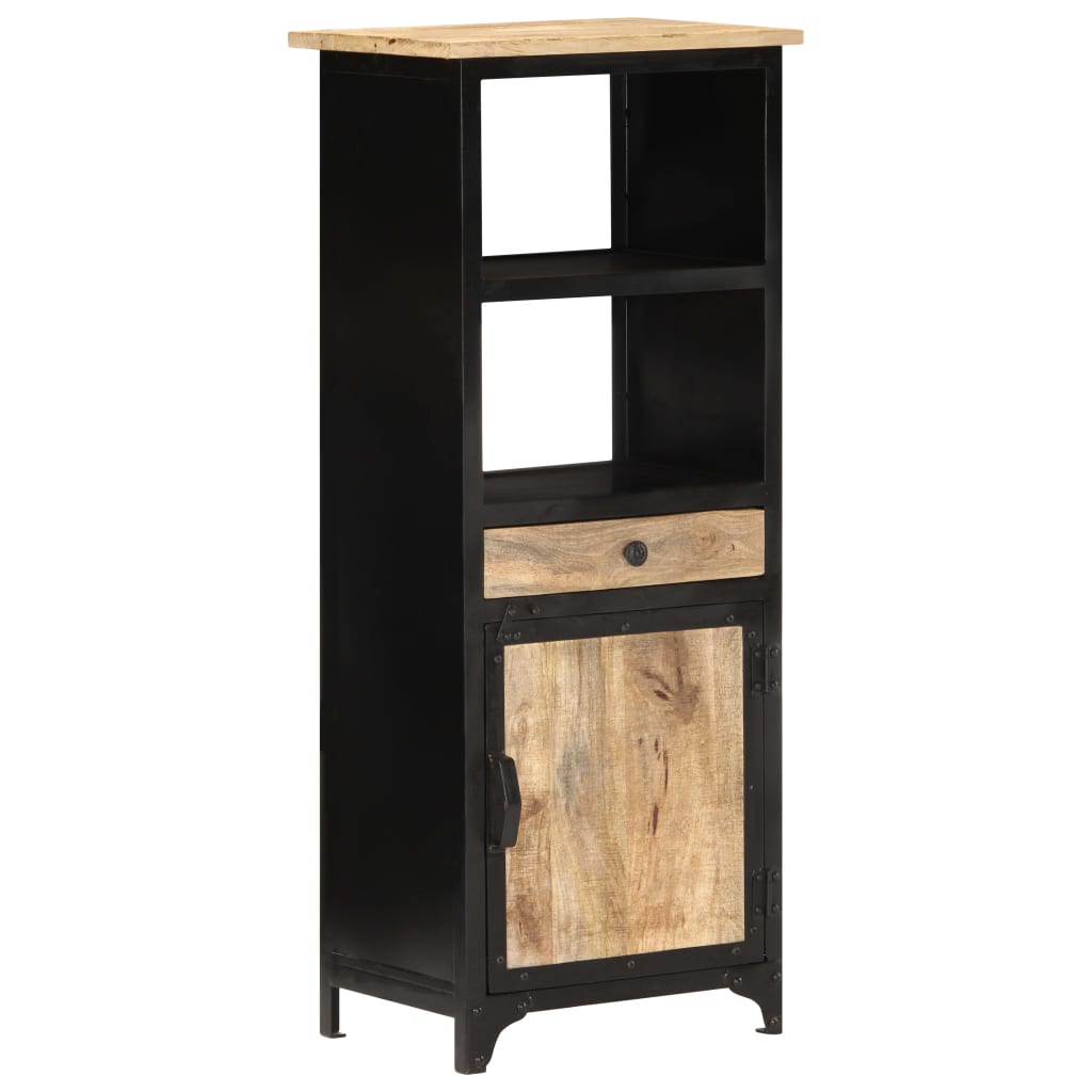 Credenza Alta 45x32x110 cm in Legno Massello di Mango