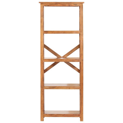 Libreria 60x30x160 cm Legno Massello Acacia Finitura Ambra