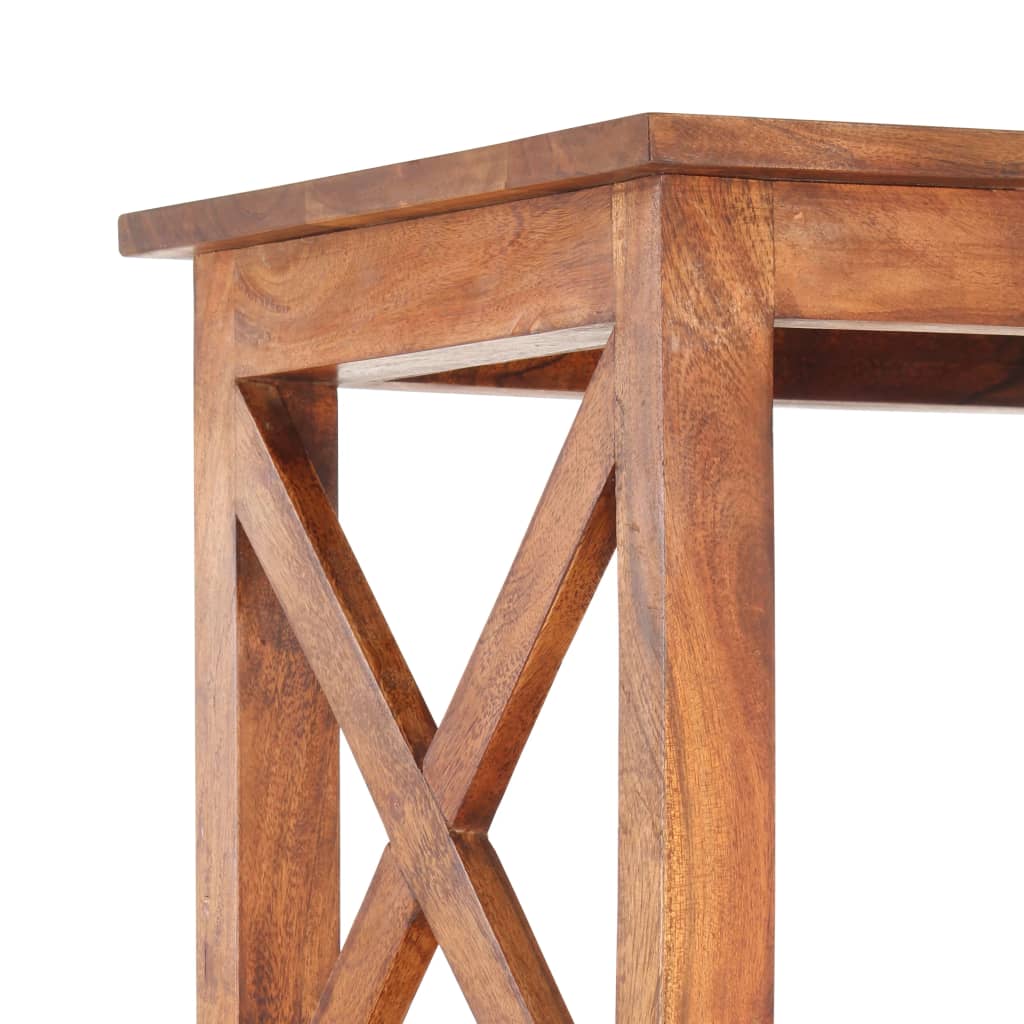 Libreria 100x30x180 cm Legno Massello Acacia Finitura Ambra