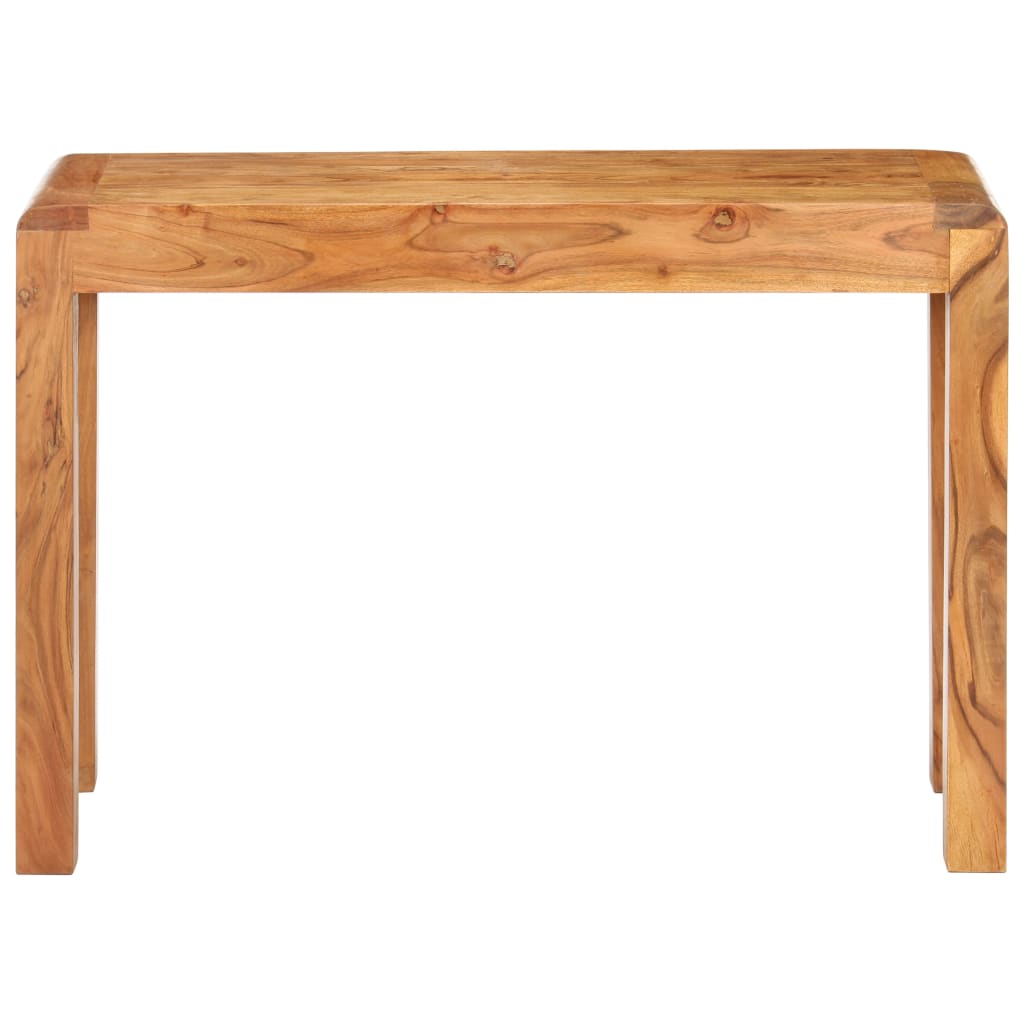 Tavolo Consolle 110x40x76 cm Massello Acacia Finitura Ambra