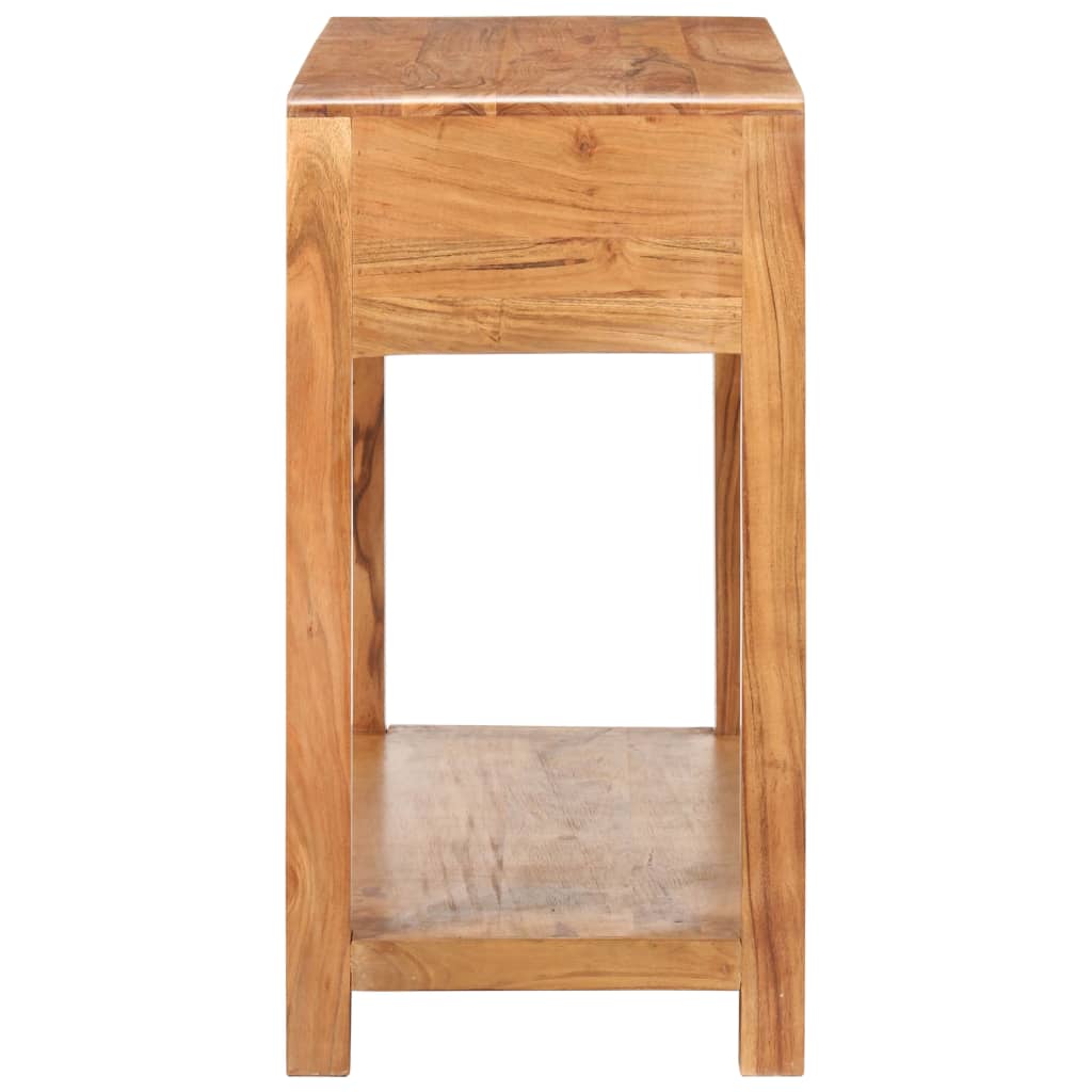 Tavolo Consolle 110x40x76 cm Massello Acacia Finitura Ambra