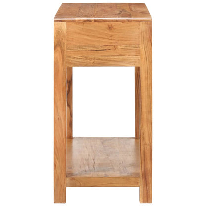 Tavolo Consolle 110x40x76 cm Massello Acacia Finitura Ambra