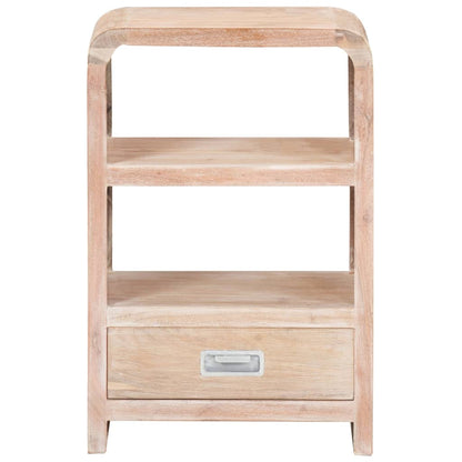 Comodino 40x30x60 cm in Legno Massello di Acacia