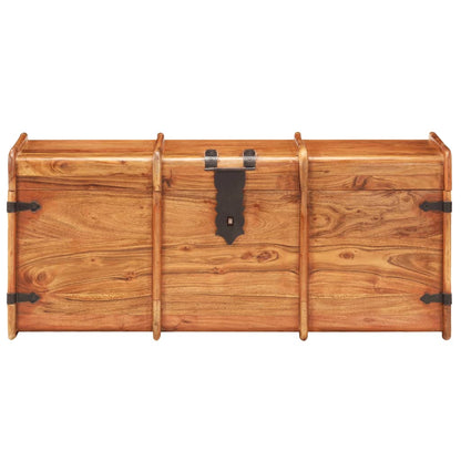 Baule 90x40x40 cm in Legno Massello di Acacia
