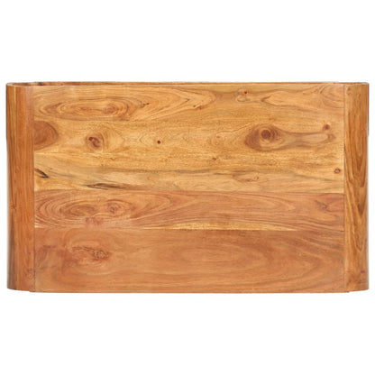 Tavolino da Salotto 90x50x30 cm in Legno Massello d'Acacia