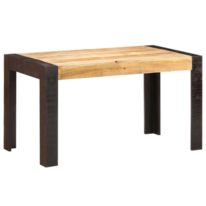 Tavolo da Pranzo 140x70x76 cm in Legno Massello di Mango Grezzo