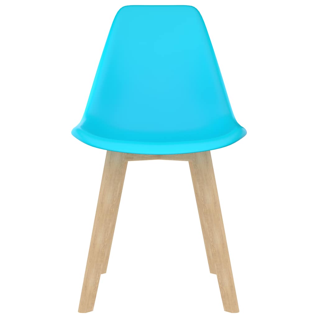 Sedie da Pranzo 2 pz Blu in Plastica