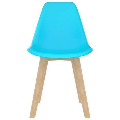 Sedie da Pranzo 2 pz Blu in Plastica