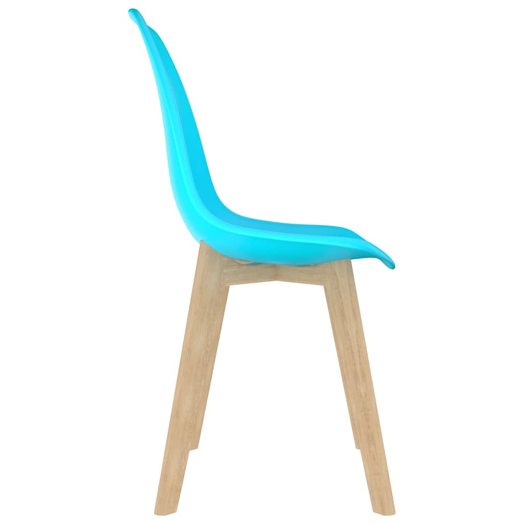 Sedie da Pranzo 2 pz Blu in Plastica