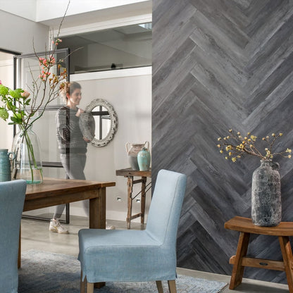 WallArt Listoni Effetto Legno Rovere Barnwood Grigio Cenere
