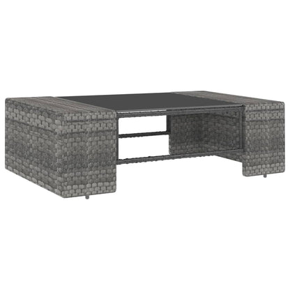 Set Divani da Giardino 8 pz in Polyrattan Grigio