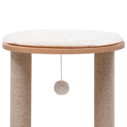 Albero per Gatti Piccolo con Pali Tiragraffi in Sisal 44 cm