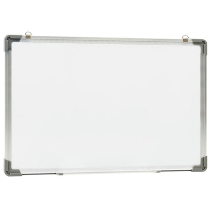 Lavagna Magnetica Bianca Cancellabile a Secco 50x35 cm Acciaio