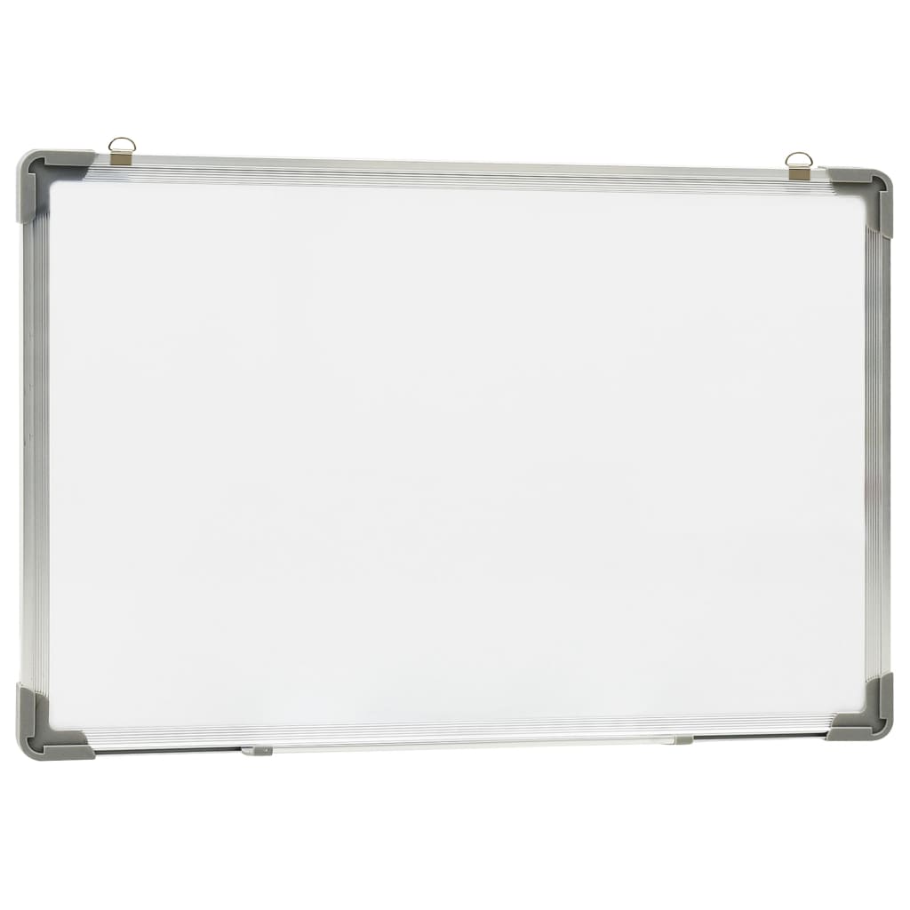 Lavagna Magnetica Bianca Cancellabile a Secco 60x40 cm Acciaio