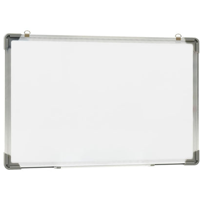 Lavagna Magnetica Bianca Cancellabile a Secco 60x40 cm Acciaio