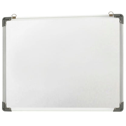 Lavagna Magnetica Bianca Cancellabile a Secco 90x60 cm Acciaio