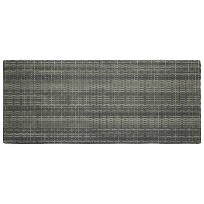 Tavolo Bar da Giardino Grigio 140,5x60,5x110,5 cm in Polyrattan