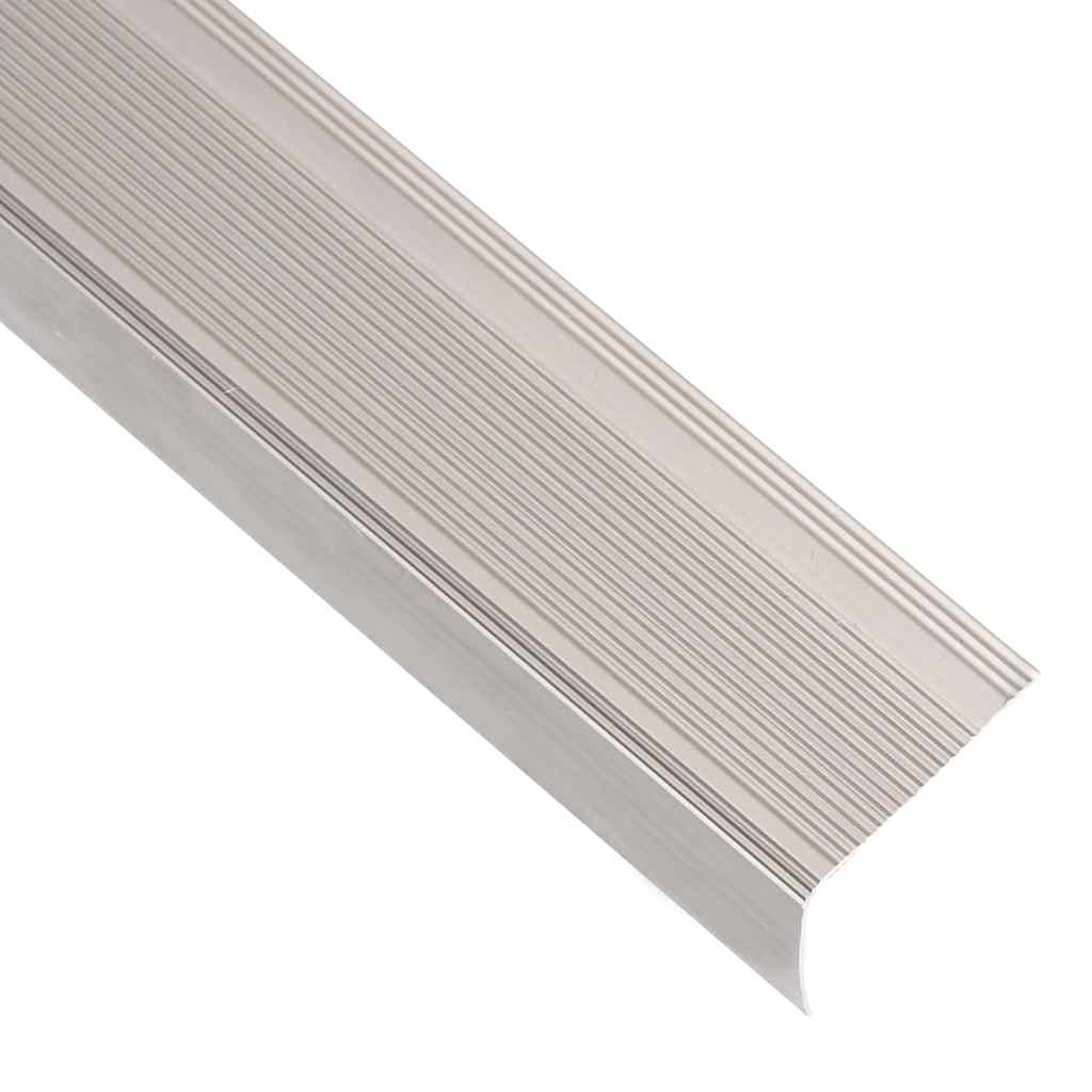 Profili a L per Gradini 15 pz in Alluminio 90 cm Champagne