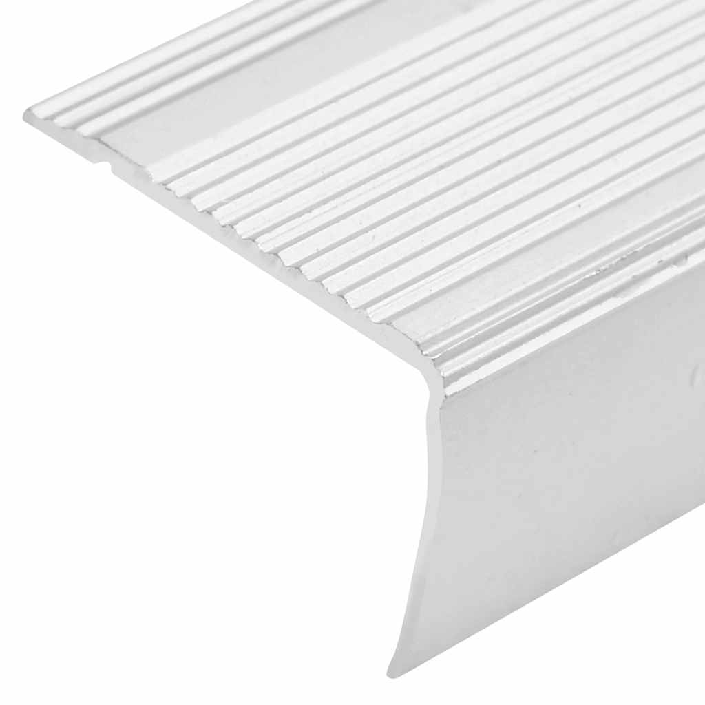 Profili a L per Gradini 5 pz in Alluminio 100 cm Argento