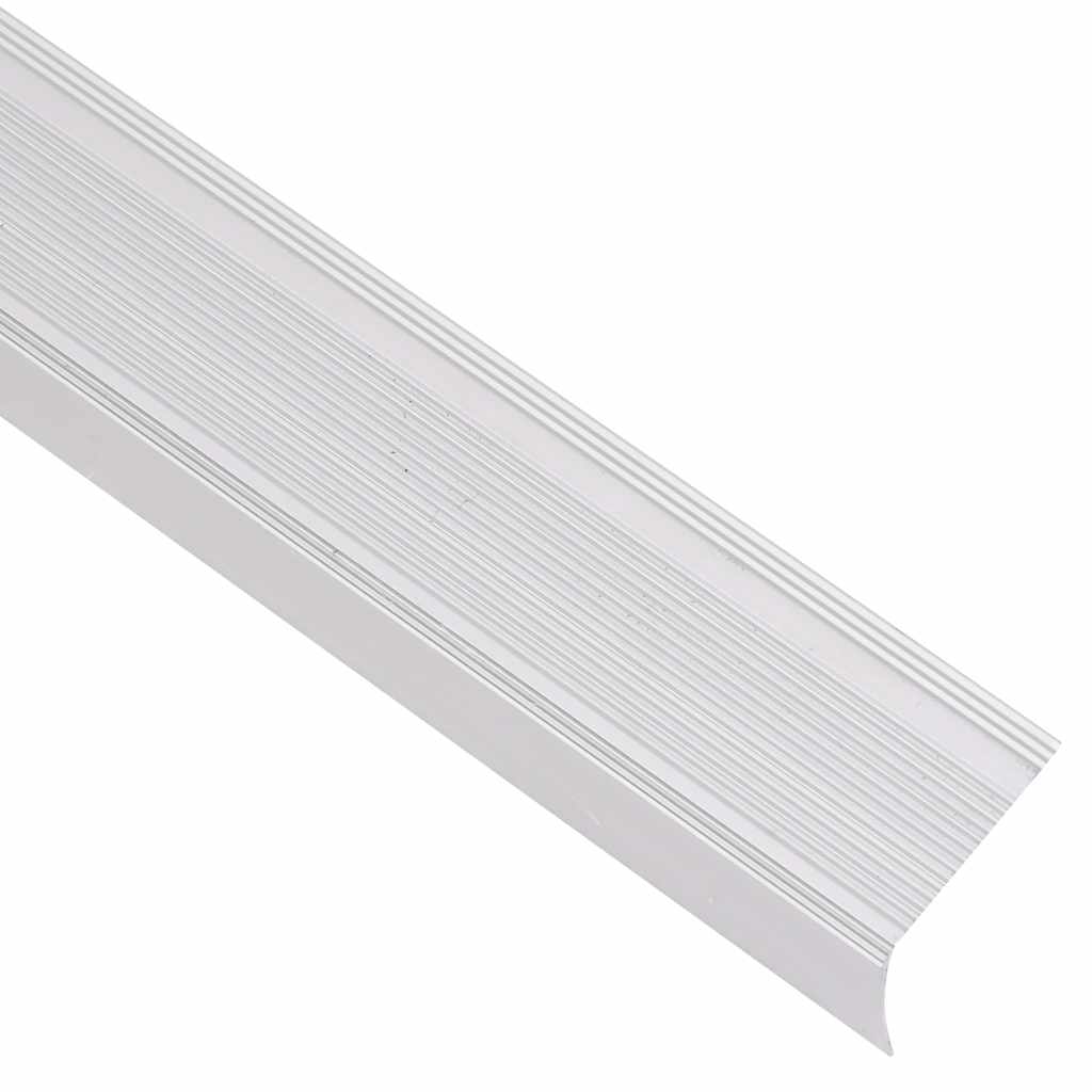 Profili a L per Gradini 5 pz in Alluminio 100 cm Argento