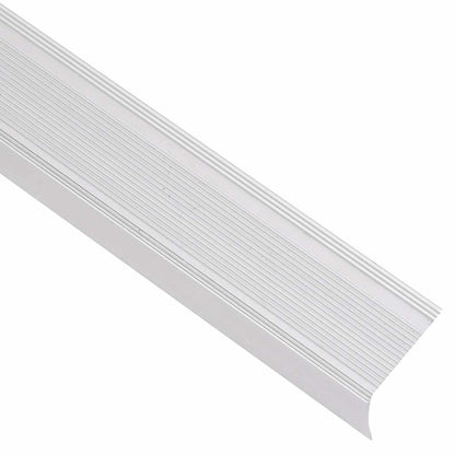 Profili a L per Gradini 5 pz in Alluminio 100 cm Argento